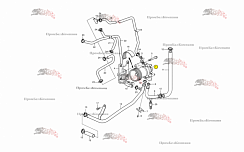 Картинка запчастей: Водяной насос  ( помпа ) 3830046 двигателя VOLVO Penta TWD1240VE / TWD 1240 VE
