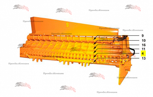 Изображение вал левый звездчатый (труба звездчатого вала) 21-м11-006-034 spp.09231 для franz kleine (кляйн) rl 200 sf mouse (мышка)