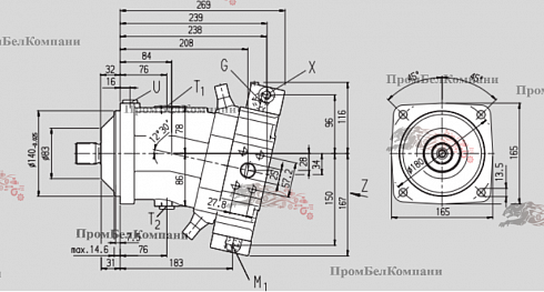 Гидромотор Bosch Rexroth A6VM80DA2/63W-VAB010HB-S для MANITOU и DIECI