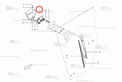 Картинка запчастей: Крышка слева B81.01161 для свеклоуборочного комбайна Grimme Rexor 620/630