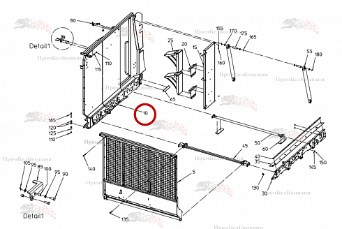Стенка бункера сзади 101.04146 для свеклоуборочного комбайна Grimme Rexor 620/630
