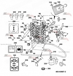 Картинка гидрораспределитель jcb 400/t1881 3469206178 ( 400/j0331 ) для jcb 540-180r