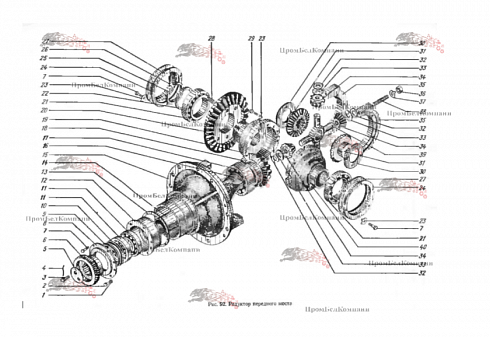 Редуктор моста Э-302Б-3-5202-00 для экскаватора ЭО-3322