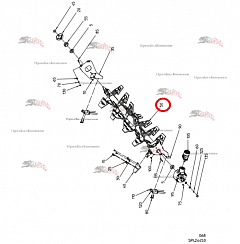 Картинка запчастей: Вал сварной 101.03181 для свеклоуборочного комбайна Grimme Rexor 620/630