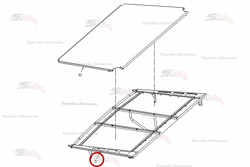 Рама 101.01775 для свеклоуборочного комбайна Grimme Rexor 620/630