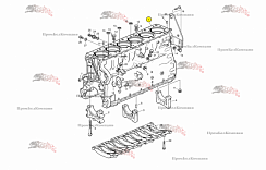 Картинка запчастей: Блок цилиндров 8130120 / 20412465 / 20451181 двигателя VOLVO Penta TWD1240VE / TWD 1240 VE