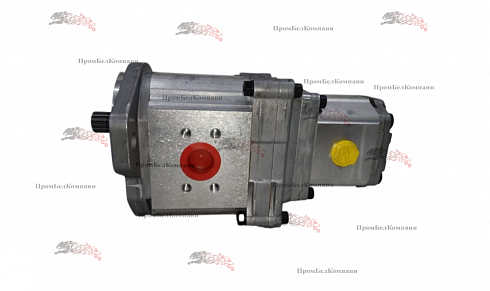 Гидронасос шестеренный 2-ух секционный (тандемный) Sauer Danfoss 211.25.018.0C (SNW3NN/033RN07SLNNA4A3NNNN/NNNNN) + 111.20.462.00 (SNP2NN/011RN01DAP1F5F4NNNN/NNNNN)