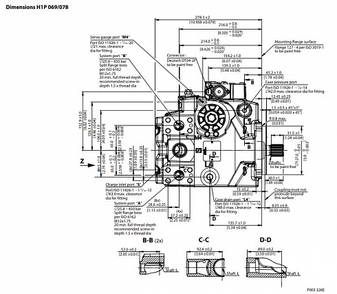 H1P078L H1P078 Гидронасос аксиально-поршневой SAUER DANFOSS 83030198 H1-P-078-L-A-A-C2-C2-C-D8-K-G9-NN-L-42-L-42-C-P-26-P2-NNN-D4F / H1P078LAAC2C2CD8KG9NNL42L42CP26P2NNND4F