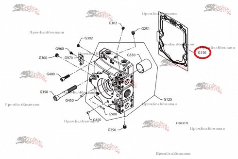140902 ORIG Прокладка гидронасоса аксиально-поршневого Sauer Danfoss H1P069 / H1P078