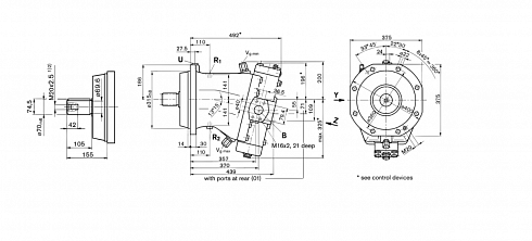 A7VO500 Гидронасос аксиально-поршневой Bosch Rexroth ( Brueninghaus Hydromatik  ) A7V O 500 LRDH3/ 63R-PPH01 ( 00949058 ) для гусеничного экскаватора Volvo EC460