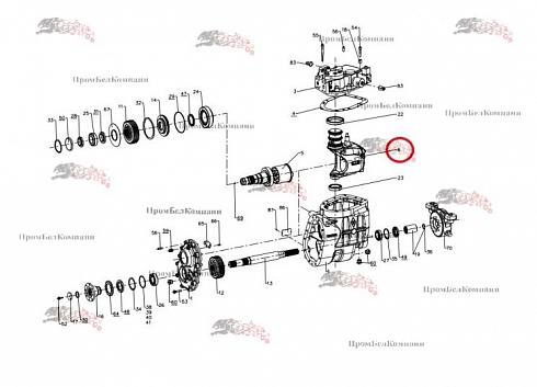 JCB 335/C6880 ORIG Поворотная плита / Поворотный шарнир / Вилка коробки передач для JCB 527-58