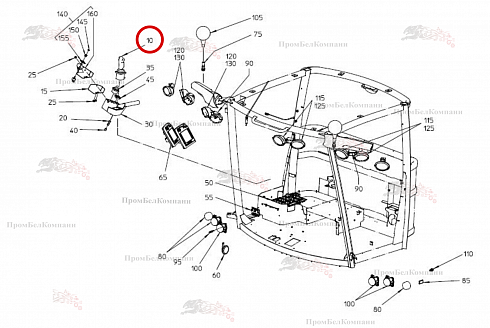 Джойстик B94.02420 для свеклоуборочного комбайна Grimme Rexor 620/630