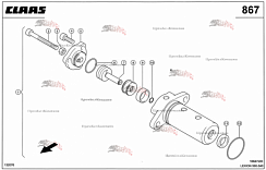 Картинка гидроцилиндр 0000402681 для комбайна claas lexion 560