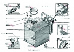 Картинка запчастей: Бак гидравлический (гидробак)  ЭО-3322Б.23.09.000 для экскаватора ЭО-3322