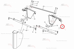 Картинка запчастей: Кронштейн впереди 100.99391 для свеклоуборочного комбайна Grimme Rexor 620/630
