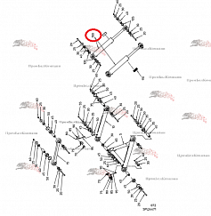 Картинка запчастей: Гидроцилиндр (цилиндр двойного действия) 092.01995 для свеклоуборочного комбайна Grimme Rexor 620/630