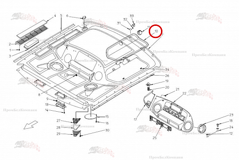 Крышка B81.01024 для свеклоуборочного комбайна Grimme Rexor 620/630