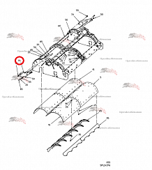 Картинка запчастей: Консоль короткая справа 101.04243 для свеклоуборочного комбайна Grimme Rexor 620/630