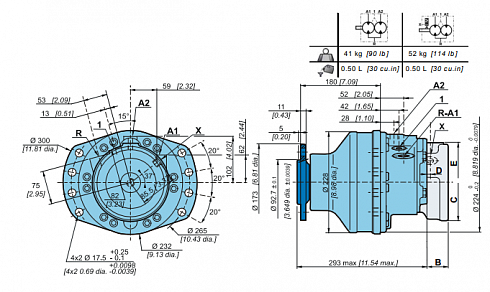 MSE05 / MSE 05 / MS05 / MS 05  Гидромотор радиально-поршневой Poclain Hydraulics MSE05-2-DE4-R05-1220-5J00 ( 005843868F )