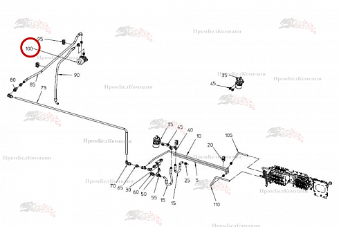 Гидромотор Parker TE65 B92.03770 для свеклоуборочного комбайна Grimme Rexor 620/630
