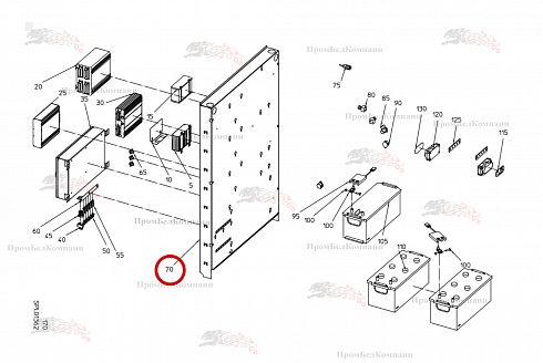 Электроплатформа 100.99016 для свеклоуборочного комбайна Grimme Rexor 620/630