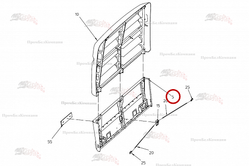 Задняя крышка сверху 088.01412 для свеклоуборочного комбайна Grimme Rexor 620/630