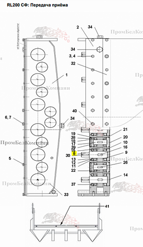 Изображение вал 19-м09-007-020-009 spp.10697 для franz kleine (кляйн) rl 200 sf mouse (мышка)