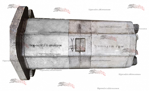 Гидронасос шестеренный 2-ух секционный Sauer Sundstrand TKP4-26/19,2 D SC46RE0/9K+TKP4-26/16,5 D FR 03 1E/9F