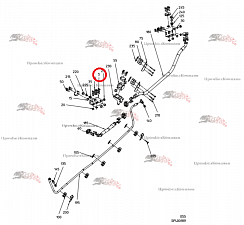 Картинка запчастей: Блок подключения гидромотора A2FM56 092.02393 для свеклоуборочного комбайна Grimme Rexor 620/630