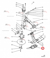 Картинка запчастей: Копирующая гребенка 100.86527 для свеклоуборочного комбайна Grimme Rexor 620/630