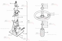 Картинка запчастей: Рулевое колесо/ рулевая колонка SPI.01479 для свеклоуборочного комбайна Grimme Rexor 620/630