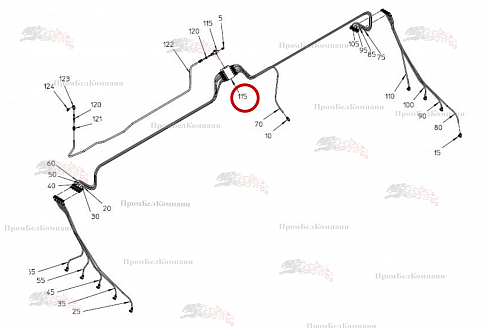 Распределитель VPBM-5-257 B92.50238 для свеклоуборочного комбайна Grimme Rexor 620/630