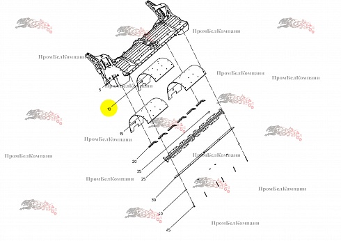 Облицовка (обшивка) 076.05019 для свеклоуборочного комбайна Grimme Rexor 620/630