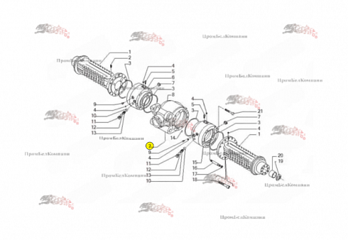 Корпус (центральная часть) 11151 моста Carraro  28.18M 141521
