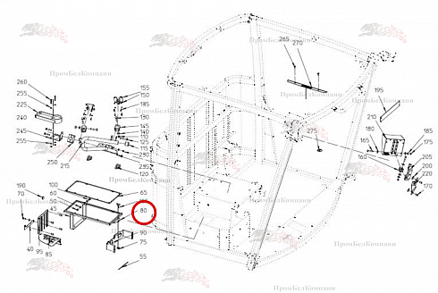 Рама 019.02196 для свеклоуборочного комбайна Grimme Rexor 620/630