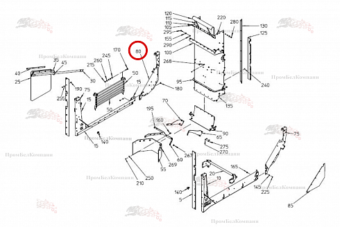 Впускная часть сзади 100.94372 для свеклоуборочного комбайна Grimme Rexor 620/630