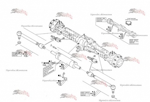 212/872 Мост передний Dana Spicer 212/872-001 / 281545 для Manitou MLT634, MLT735, MLT633