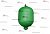 Картинка пневмогидроаккумулятор / пга re576624 2,8l для тракторов john deere 8130, 8225r, 8230, 8235r, 8245r, 8260r, 8270r, 8285r, 8295r, 8310r, 8320r, 8330, 8335r, 8345r, 8360r, 8370r, 8400r, 8430, 8530
