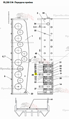 Картинка вал 19-м09-007-020-009 spp.10697 для franz kleine (кляйн) rl 200 sf mouse (мышка)