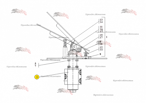Кран тормозной УГА2.05.04.000 ( А-451 ) для погрузчиков Амкодор 451, 527, 527-01, 732