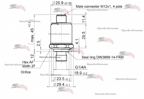 Изображение датчик (сенсор) eds 810-0400-0-10s (922773) hydac