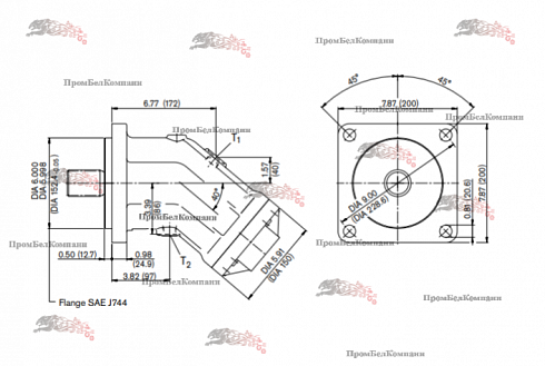 Гидромотор AA2FM107/61W-VUDXXX-S Bosch Rexroth
