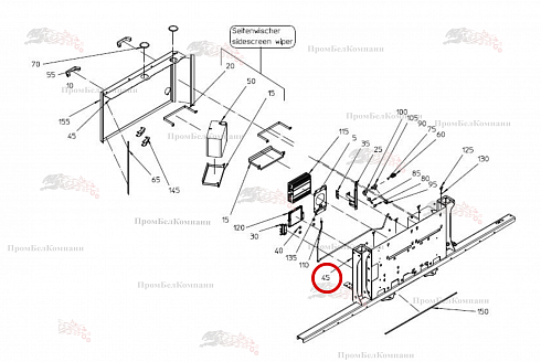 Рама 100.93909 для свеклоуборочного комбайна Grimme Rexor 620/630