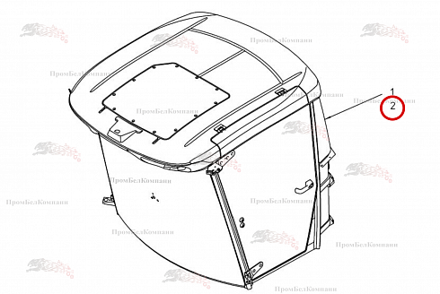 Кабина Grimme B81.00840 для свеклоуборочного комбайна Grimme Rexor 620/630