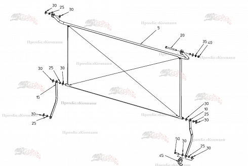 Защита SPI.24449 для свеклоуборочного комбайна Grimme Rexor 620/630