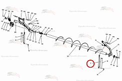 Картинка запчастей: Гидроцилиндр (цилиндр двойного действия) 092.01550 для свеклоуборочного комбайна Grimme Rexor 620/630
