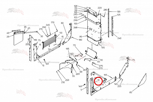 Рама - нижняя часть впереди 100.94367 для свеклоуборочного комбайна Grimme Rexor 620/630