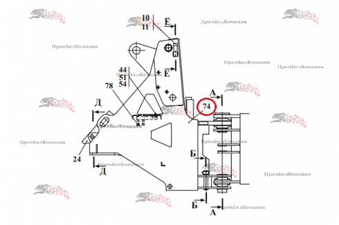 Полурама передняя 332С4.01.01.000 для Амкодор 332