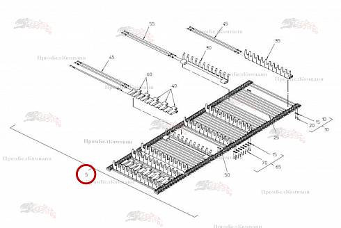 Транспортер 301.01647 для свеклоуборочного комбайна Grimme Rexor 620/630