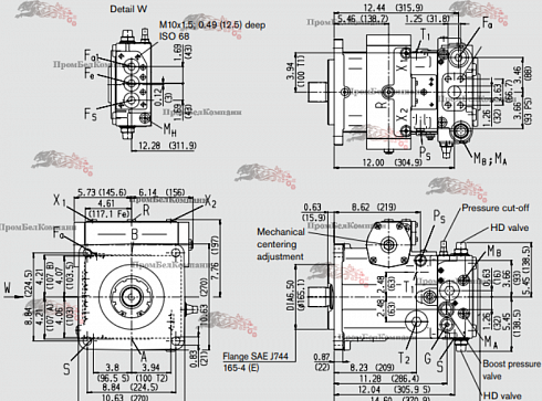 Гидронасос Bosch Rexroth A4VG180EP2D1/32R-NFD02F021SH-S (R902103880)